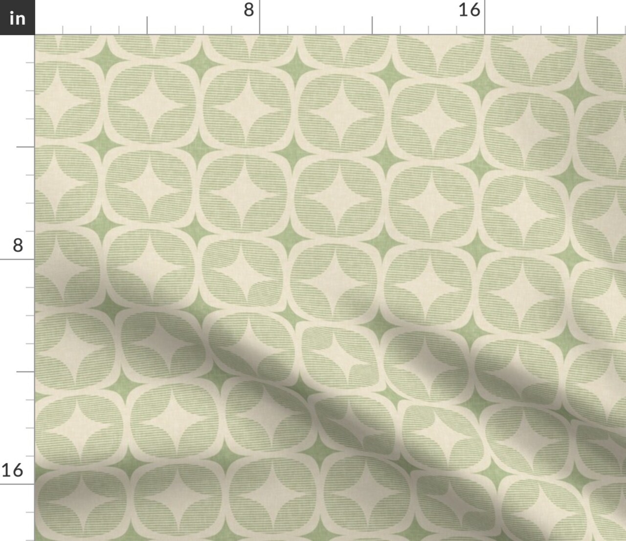Vintage Abstract Sixties Seventies Mcm Mid Century Modern Minimalism Textured Muted Geometric Retro Monochrome Eclectic Star Custom Printed Fabric by Spoonflower Various Fabrics by the Yard or Fat Quarter